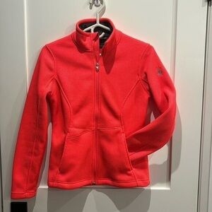 Neon pink spyder full zip sweater size small